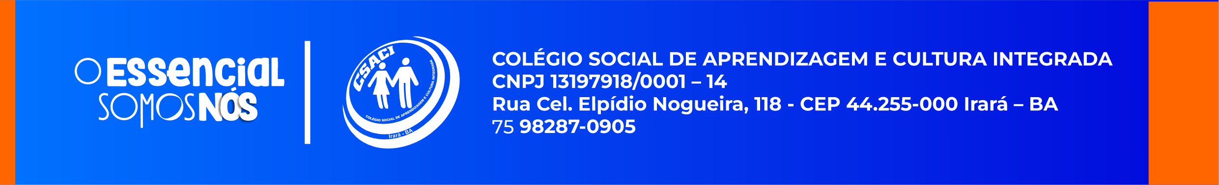 Cabeçalho institucional da matrícula